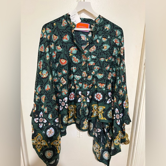 EUC La DoubleJ Foulard Suzany Silk Twill Blouse - Picture 5 of 8